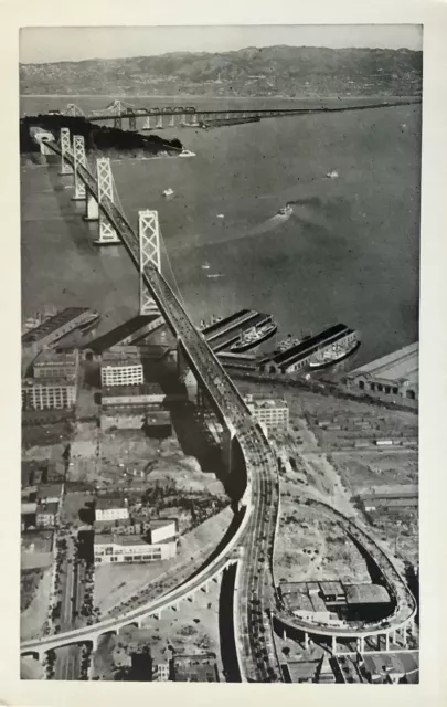 San Francisco CA “Bay Bridge” RPPC California Postcard