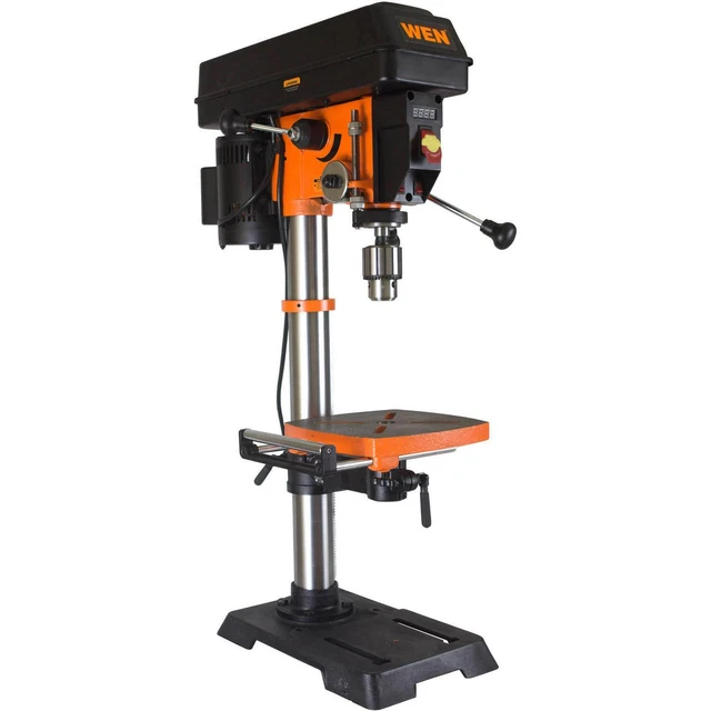 12 Inch Variable Speed Cast Iron Benchtop Drill Press with Laser and Work Light 12 Inch Variable Speed Cast Iron Benchtop Drill Press with Laser and Work Light