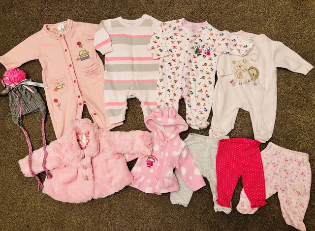 Baby Girls Winter Bundle Clothes Size 0-3 Months