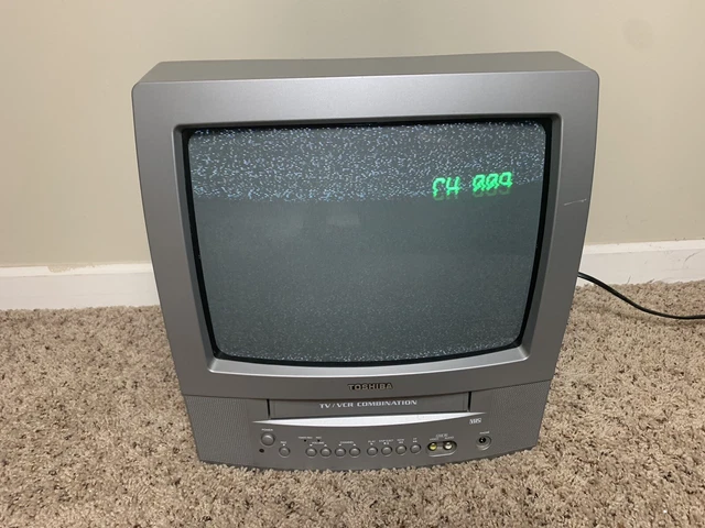 Toshiba MV13N3 13" CRT TV/VCR Combo Retro Gaming TV Tested