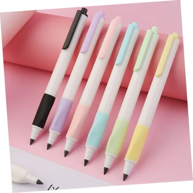 Plastique Crayon sans encre Multi couleur Crayons Grip Crayon éternel  Bureau