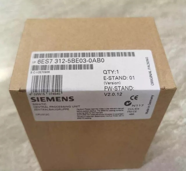 NEW 6ES7 312-5BE03-0 0 Module #W5