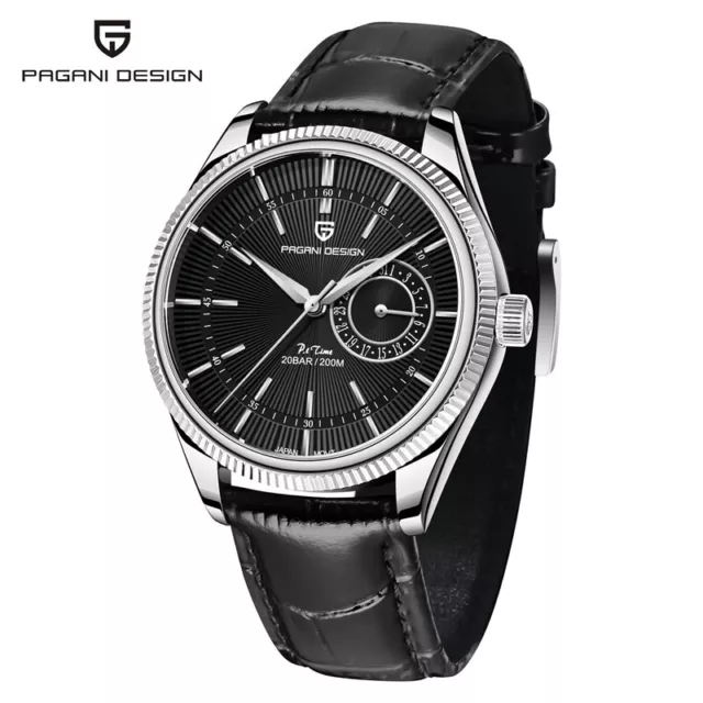 Men's Luxury Watch Pagani Design PD-1689 Date Japan Quartz Movement Leather Band