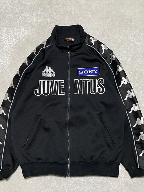 JUVENTUS KAPPA SONY Track Jacket XL 90s Side Logo Vintage
