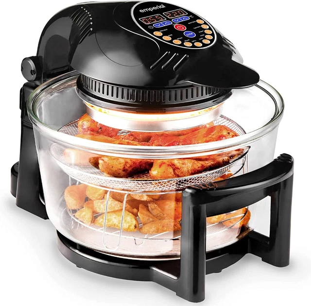 EMPERIAL 17L DIGITAL Halogen Convection Oven Cooker Air Fryer Hinged