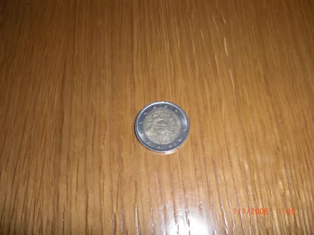 2 Euro Umlaufmünze Italien 2012 10 Jahre Euro