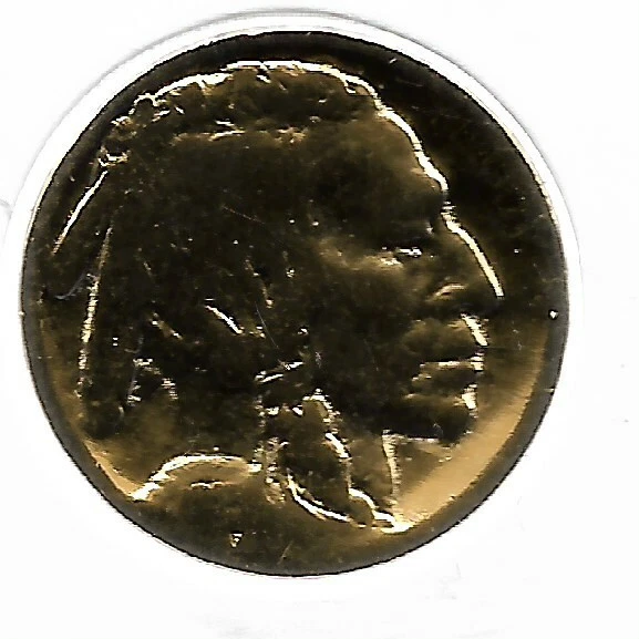 Rare Old Antique US Liberty Buffalo Nickel Collection Coin Cent Gold Plate LOT14