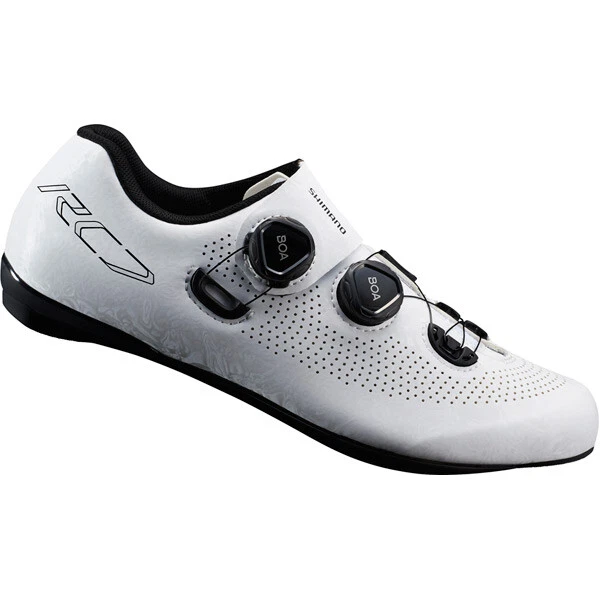 Shimano RC7 Road Bike SPD-SL Cycling Shoes White Size 50 Wide