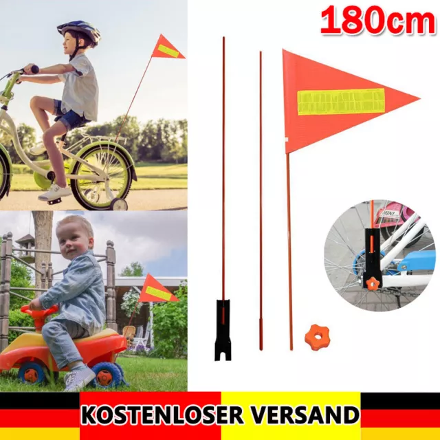 Fahrradwimpel Orange Sicherheitswimpel Fahrrad Fahne Flagge Fähnchen Wimpel DE