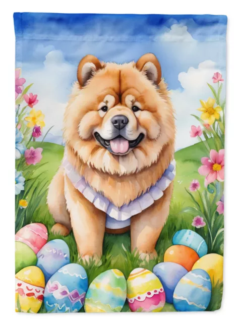Chow Chow Easter Egg Hunt Flag Canvas House Size DAC4994CHF