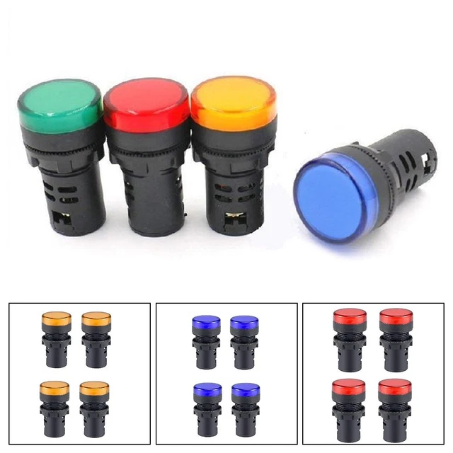 Longue durée de vie 4 pièces 22 mm panneau support trou indicateur de signal l