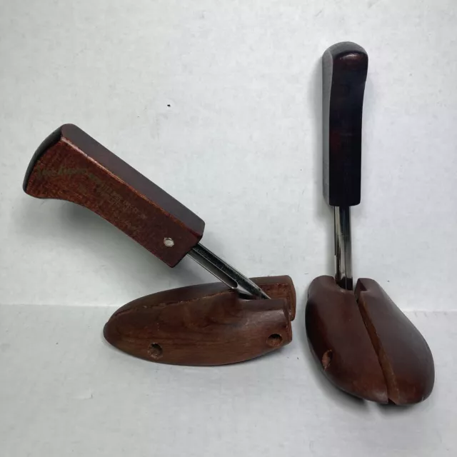 Vintage Rochester No. 3 Wooden Wood Shoe Keepers Shoe Tree Mohawk