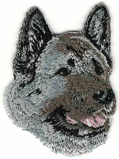 1 1/2" x 2" Akita Inu Head Portrait Dog Breed Embroidery Patch