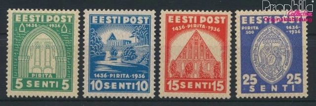 Briefmarken Estland 1936 Mi 120-123 postfrisch Autos (9780931