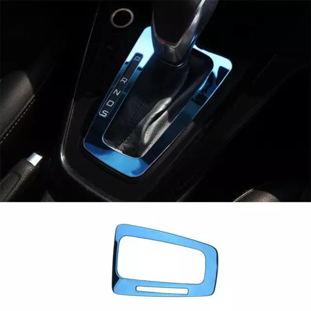 Central Console Gear Shift Cover Trim 1PCS For Ford Focus 2015-2018 Blue Steel