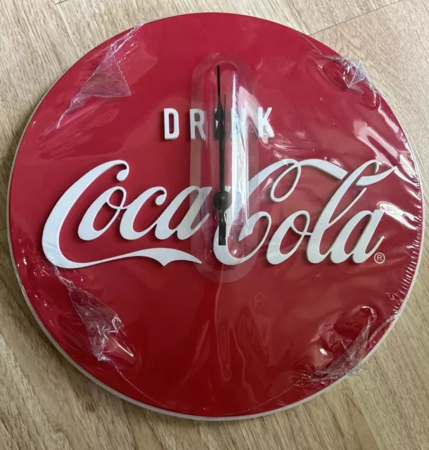 NEW COCA-COLA Foam Wall Clock/Sign Exc 14.5"