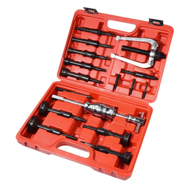 16PC Blind Hole Pilot Bearing Internal Extractor Puller W/ Slide Hammer Removal