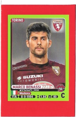 485 TORINO MARCO BENASSI CALCIATORI Panini 2014 2015 Figurina-Sticker n 