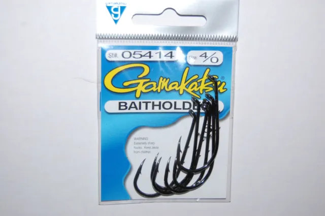 GAMAKATSU BAITHOLDER HOOK size 4/0 6 per pack 05414 made in japan hooks  $2.95 - PicClick