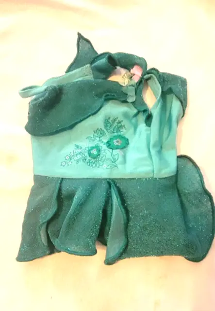 American Girl Doll Mia’s Retired Performance Outfit Green. Dress Only