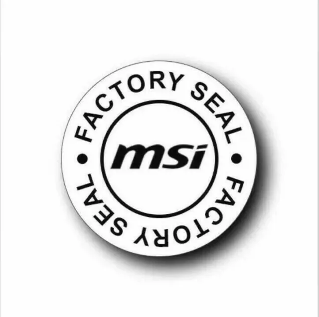MSI Factory Seal Fragile Stickers,Warranty Stickers Labels For Asus Acer HP IBM