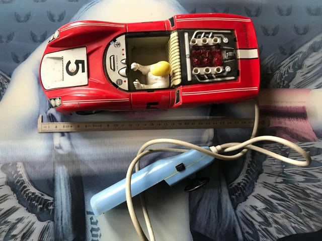 Joustra – Lot Ancien Porsche Carrera GT à Friction – 28 Cm – Réf 2137 – Année 1969