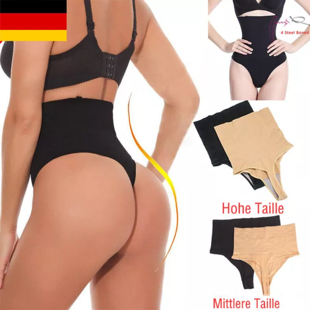 Body Shaper Control Abnehmen Bauch Korsett Hohe Taille Höschen Form Tanga Mieder