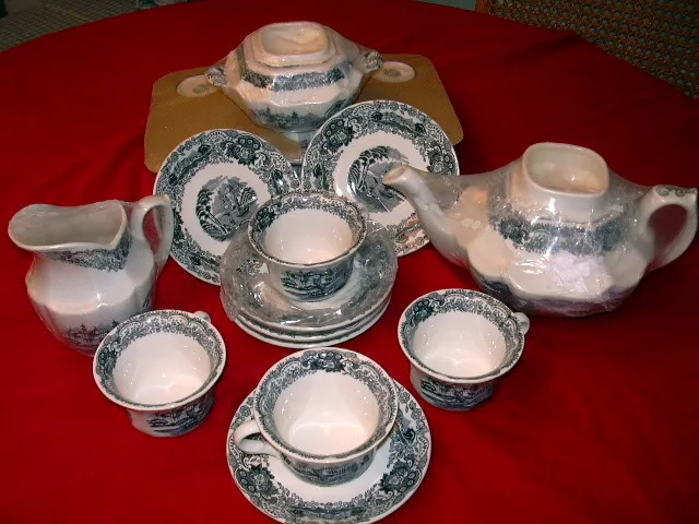 Juego De Te De La Cartuja De Sevilla Pickman Tea Set