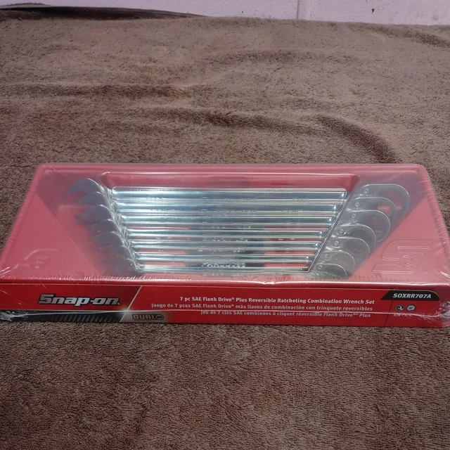 SNAPON TOOLS USA NEW 7pc SAE Reversible Ratcheting Wrench Set