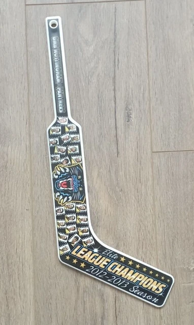 Nottingham Panthers League Champions 2012-13 Wall Ice Hockey Stick Sign Plaque