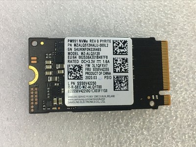 512GB SAMSUNG SSD M.2 2242 PM991 NVME MZALQ512HALU-000L1 MZ-ALQ5120 ...
