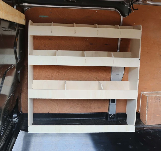 FORD TRANSIT CUSTOM LWB Plywood Van Racking Tool Storage Shelving OS