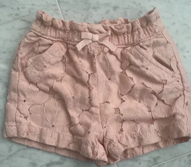 Janie And Jack Peach Lace Shorts Girls 2T