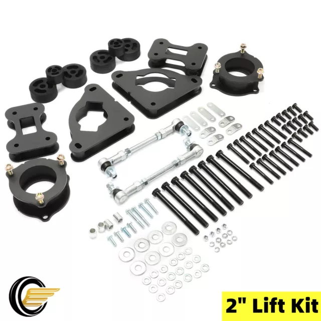 2" Front+Rear Full Lift Kit+Sway Bar Endlink For 2015-2022 Jeep Renegade Compass