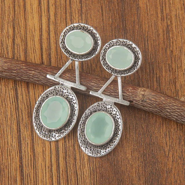 Boucles D'oreilles Studs En Cornaline Et Argent Sterling 925 - 5x7 Mm, Neuf Sans Emballage