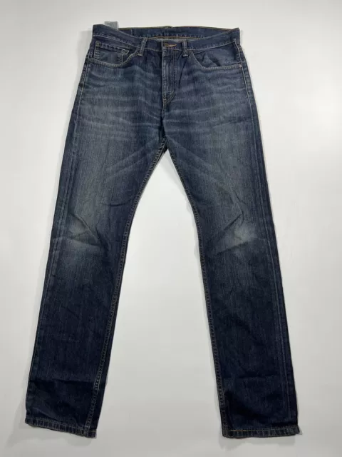 LEVI'S 508 NORMALE KONISCHE Jeans - W34 L34 - Marineblau - Toller Zustand - Herren