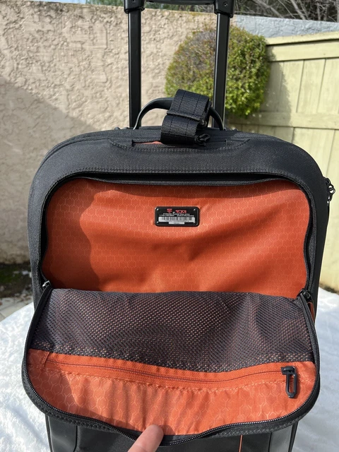 TUMI T TECH SUITCASE CARRY ON BLACK Ballistic Rolling Carry UPRIGHT 5622D 23" 14