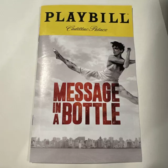 Message In A Bottle Playbill Cadillac Palace Theatre March 2024