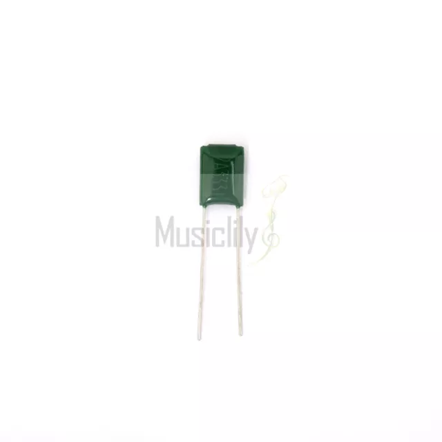 Musiclily 10Pcs Green Polyester Capacitors 2A333J 33nF 0.033uF For Strat Guitar