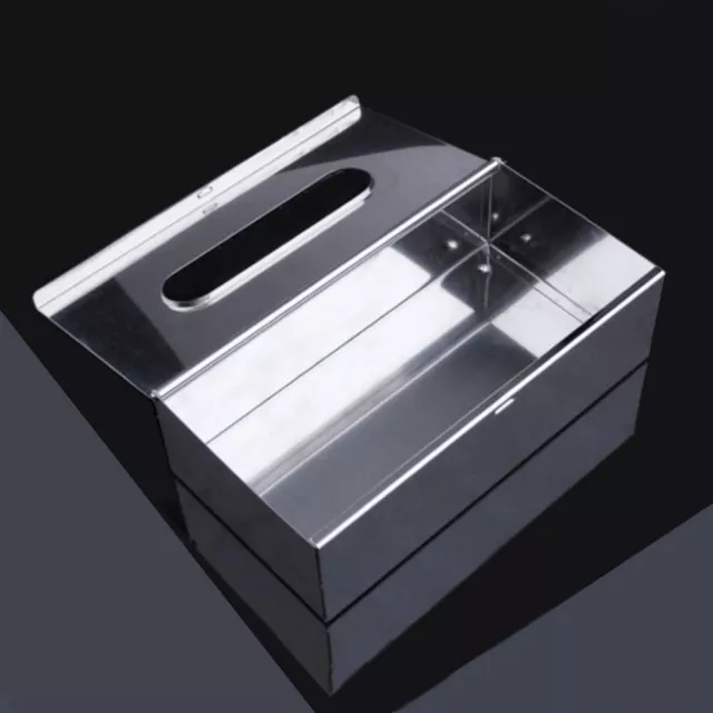 Stainless Steel Tissue Box Toilet Paper Cover Case Napkin Holder Home Car Useful