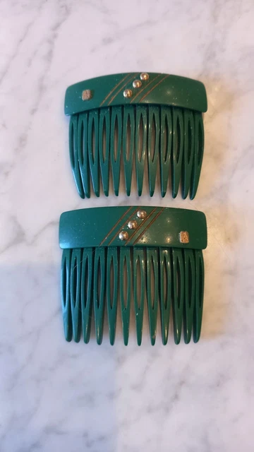 Peigne Chignon Alexandre De Paris Vintage Rouge - Accessoire Coiffure Soirée