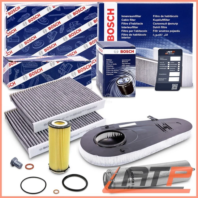 BOSCHFILTER SET B Air+Cabin+Oil+Fuel Filter For Bmw 5 Series F10 F07