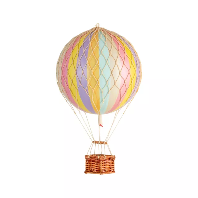 Authentic Models Hot Air Balloon Model Travels Light Rainbow Pastel 11.8  in