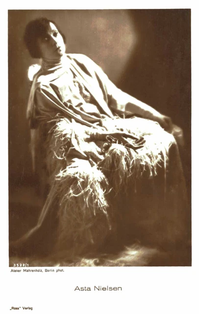 Asta Nielsen Original-Ross- Cartolina No. 1857 J