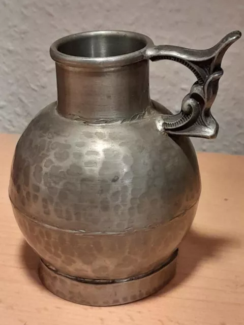 Zinn - Handgemacht mit Stempel "Handmade Pewter Norway"-Kanne Kännchen Vase Krug