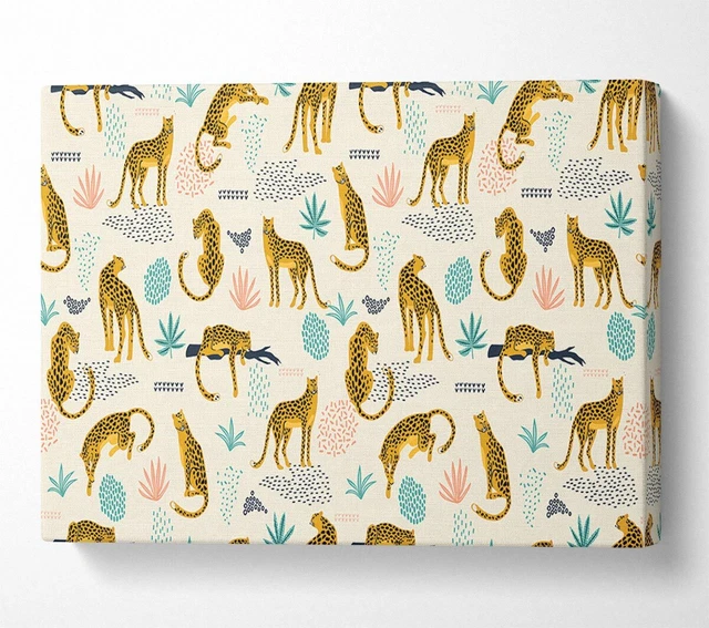The Lovely Leopard Pattern Canvas Wall Art Home Decor Large Print