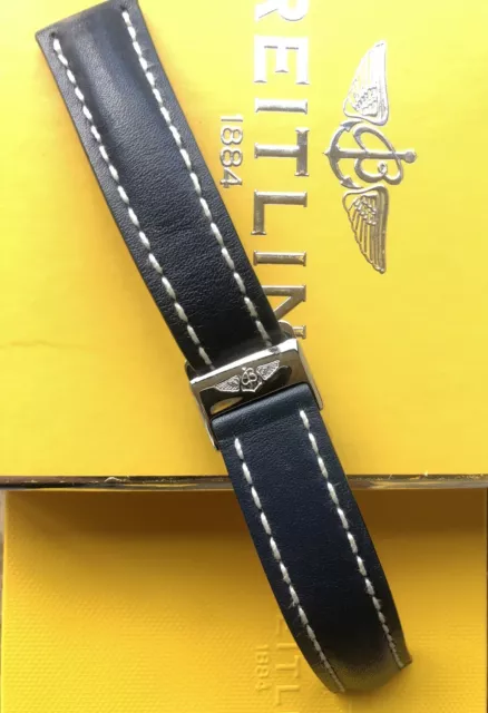 bracelet BREITLING 20mm Cuir Et Boucle Déployante