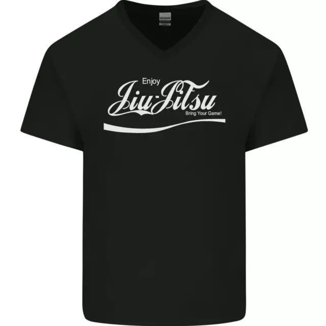 Profitez De Jiu Jitsu Mma Mélange Art Martial Drôle Hommes Col V Coton T-Shirt