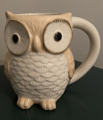 Cracker Barrel Owl Coffee Mug Cup Woodland Series Collectable