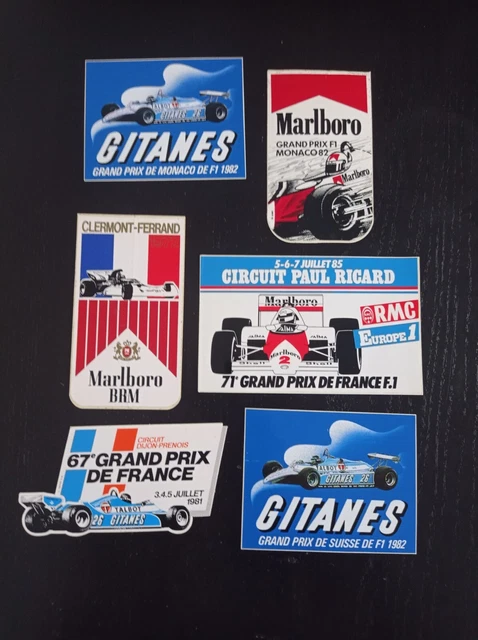 Lot 6 Stickers Sport Automobile Ferrari Grand Prix Formule 1 F1 Ref02960J